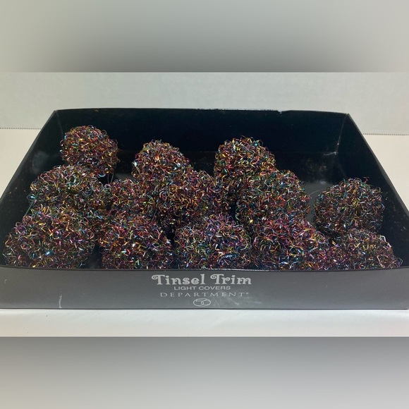 Dept. 56 Tinsel Trim light covers - Picture 1 of 4
